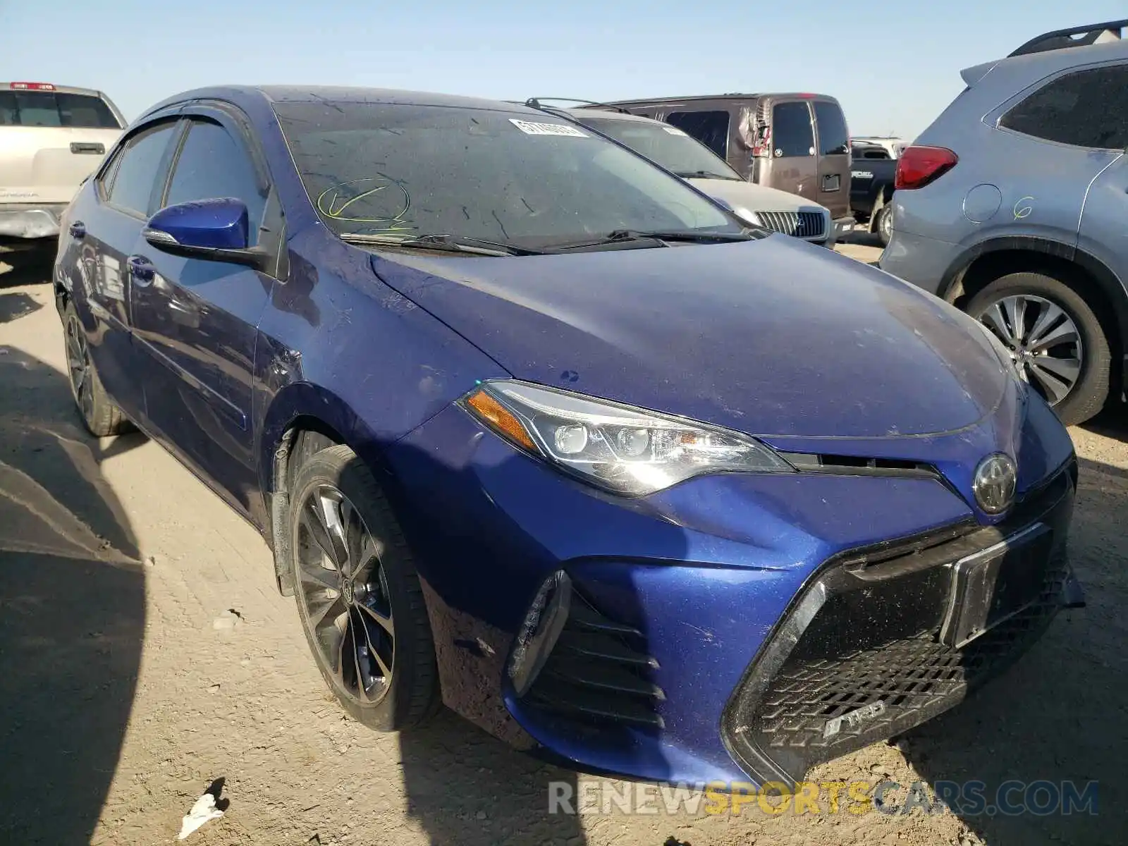 1 Photograph of a damaged car 2T1BURHE9KC172280 TOYOTA COROLLA 2019