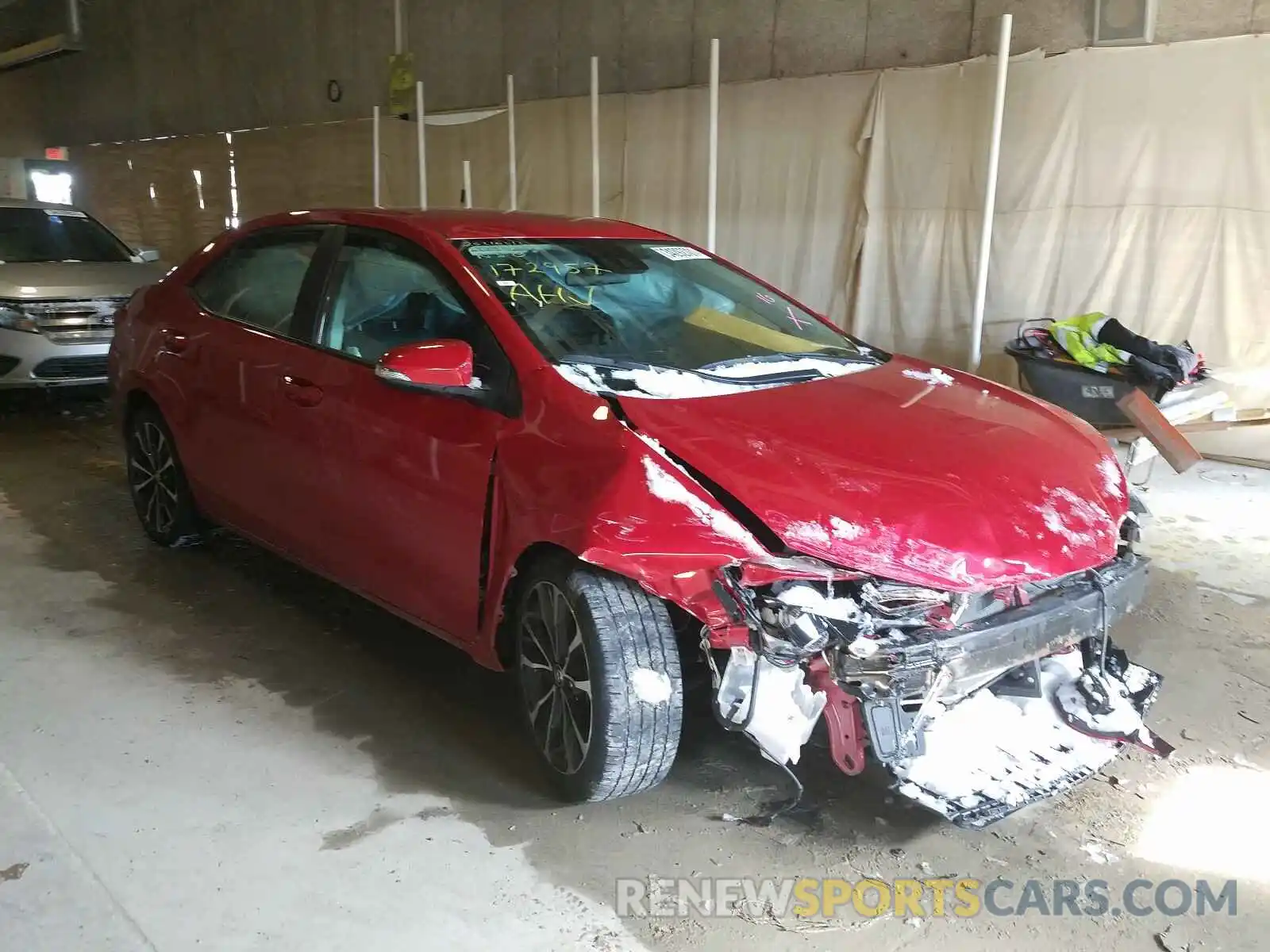 1 Photograph of a damaged car 2T1BURHE9KC172957 TOYOTA COROLLA 2019