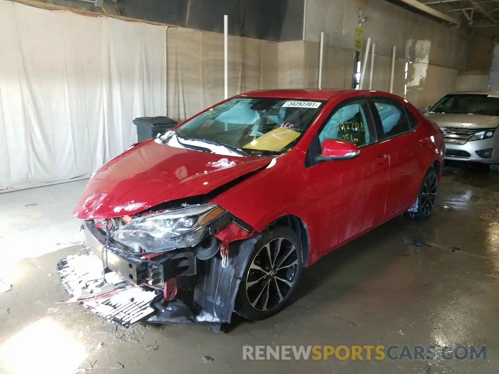 2 Photograph of a damaged car 2T1BURHE9KC172957 TOYOTA COROLLA 2019