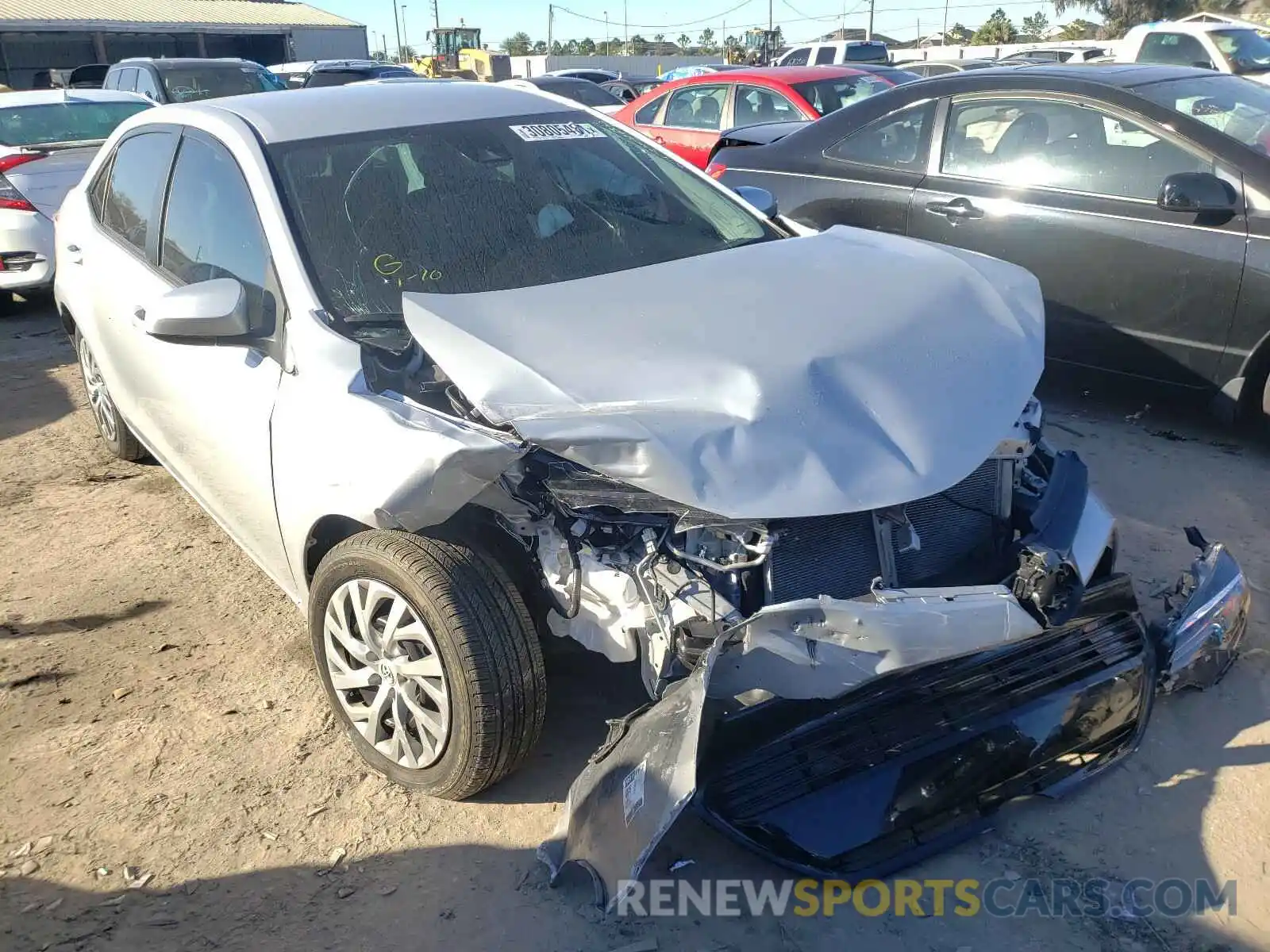 1 Photograph of a damaged car 2T1BURHE9KC173543 TOYOTA COROLLA 2019