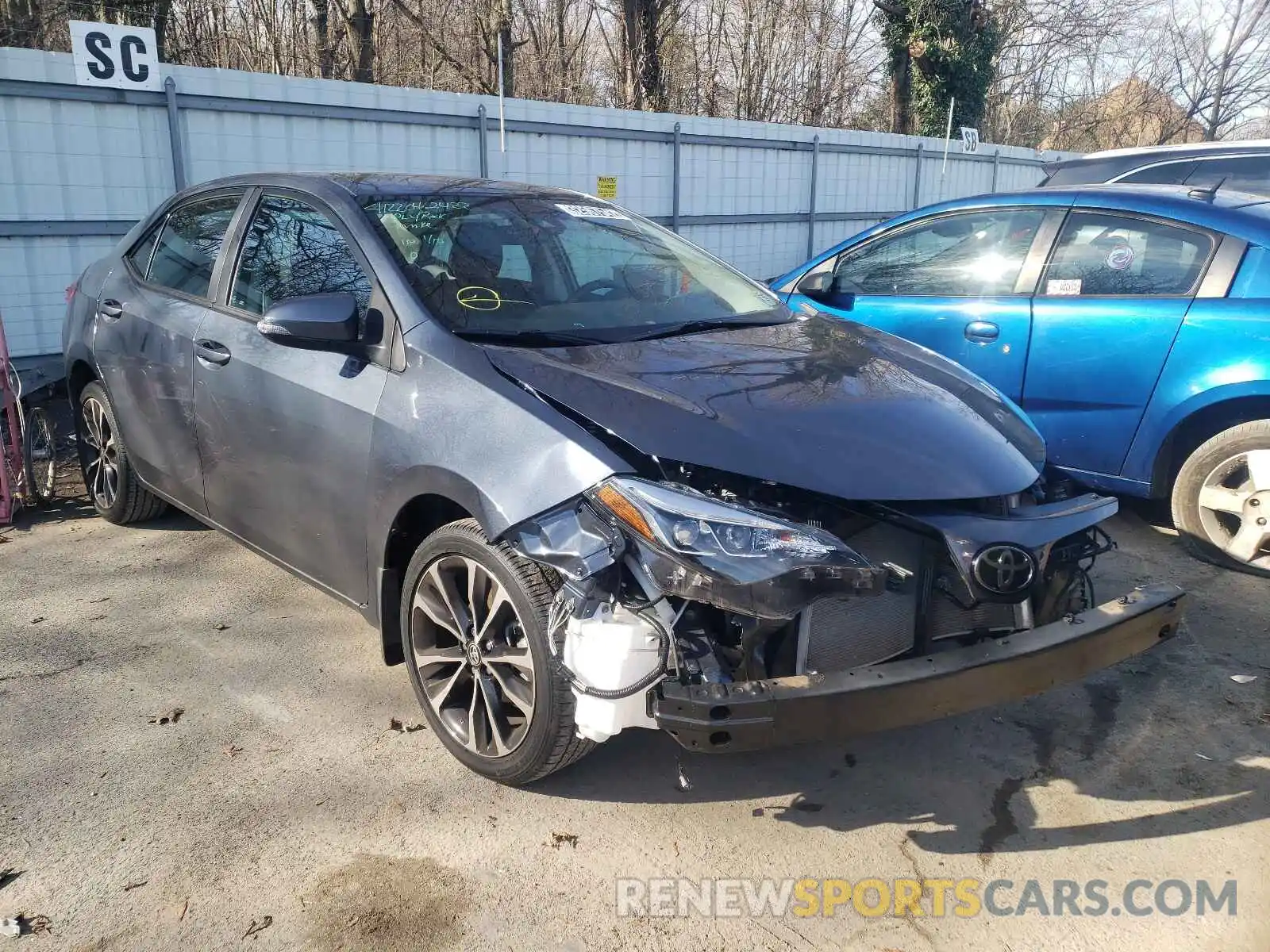 1 Photograph of a damaged car 2T1BURHE9KC173915 TOYOTA COROLLA 2019