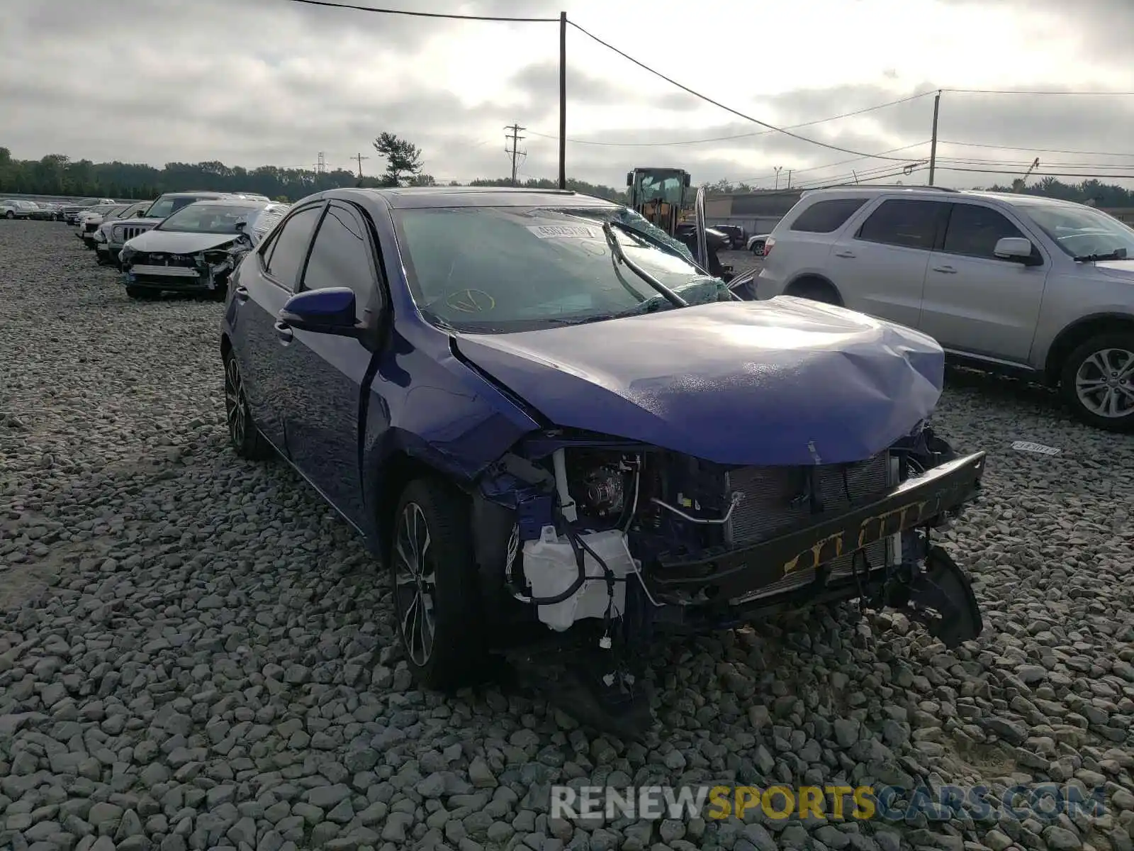 1 Photograph of a damaged car 2T1BURHE9KC173977 TOYOTA COROLLA 2019