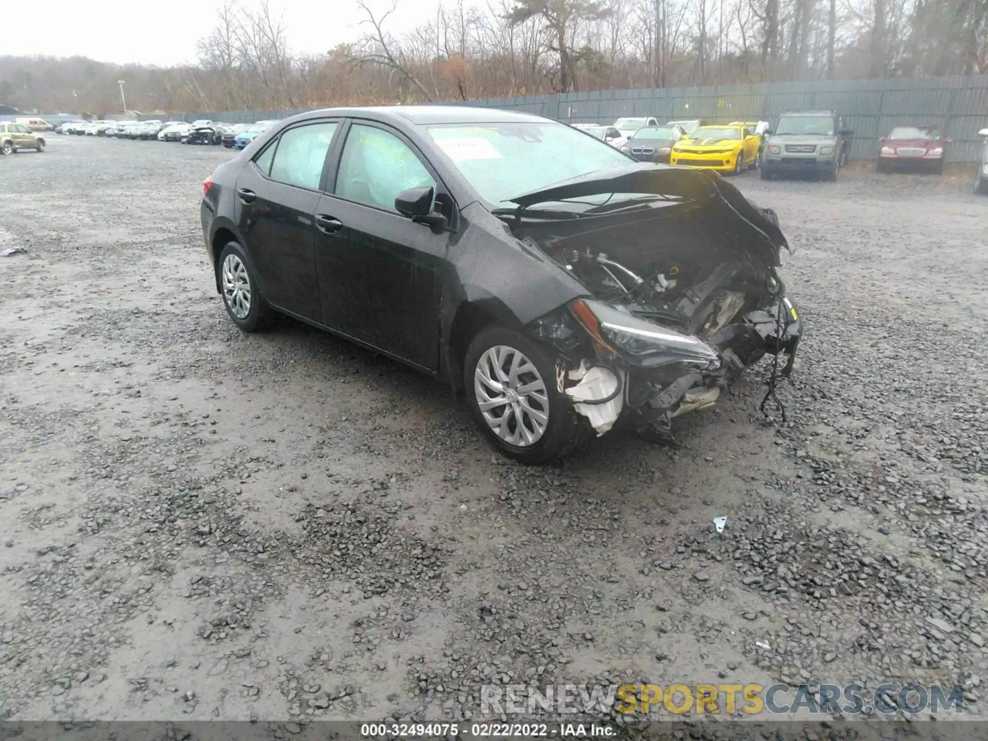 1 Photograph of a damaged car 2T1BURHE9KC174644 TOYOTA COROLLA 2019