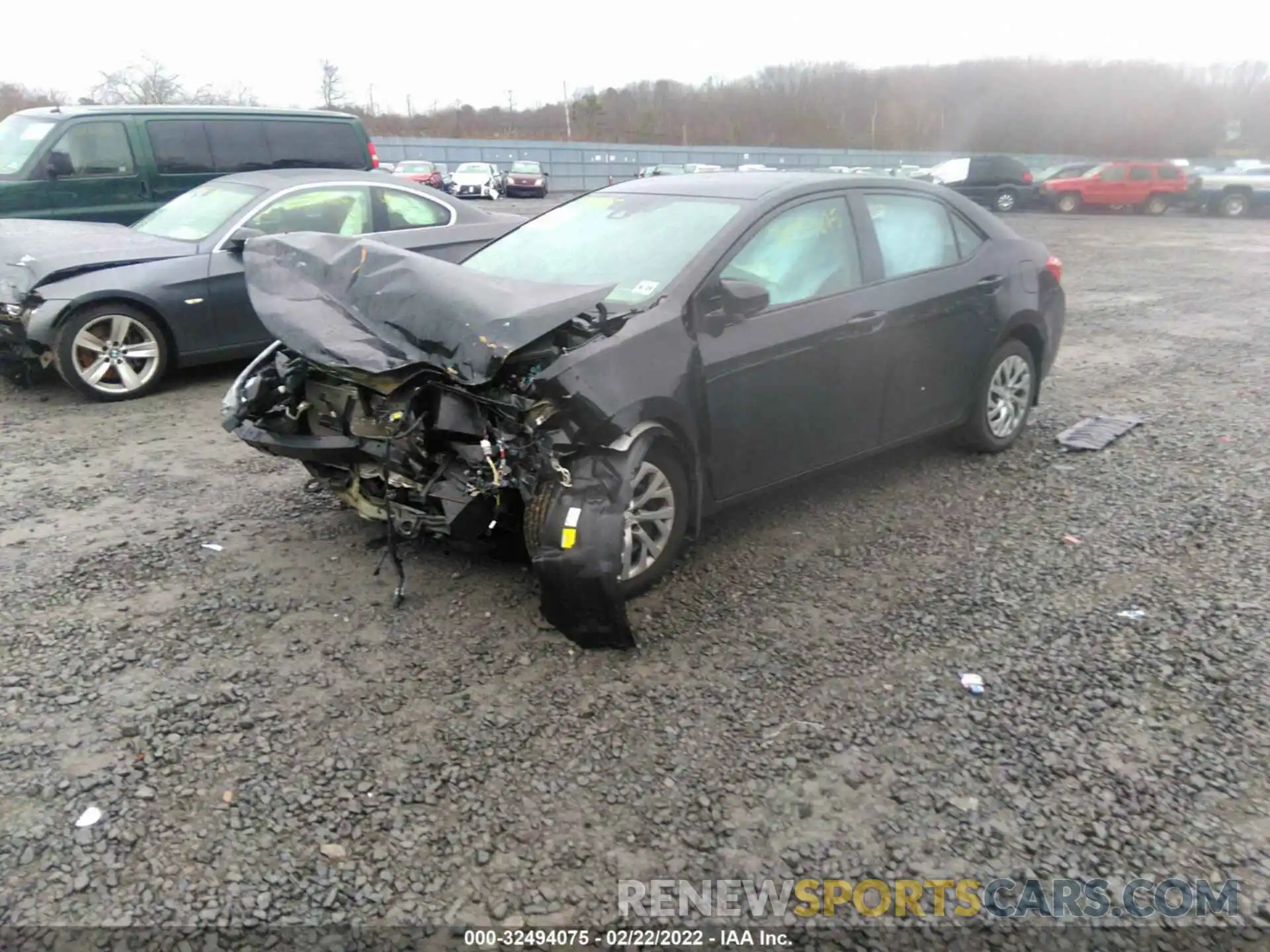 2 Photograph of a damaged car 2T1BURHE9KC174644 TOYOTA COROLLA 2019