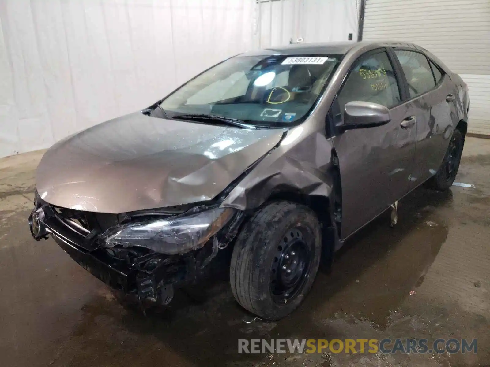 2 Photograph of a damaged car 2T1BURHE9KC176023 TOYOTA COROLLA 2019