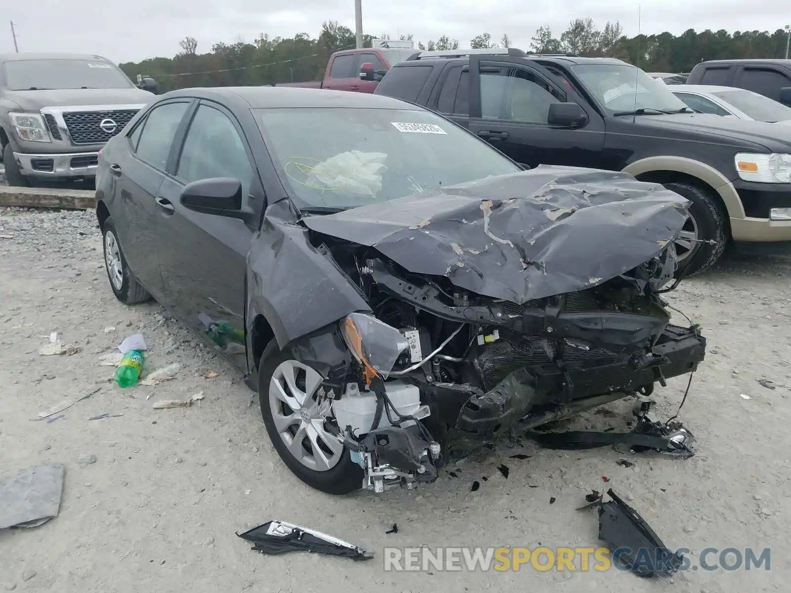 1 Photograph of a damaged car 2T1BURHE9KC176474 TOYOTA COROLLA 2019