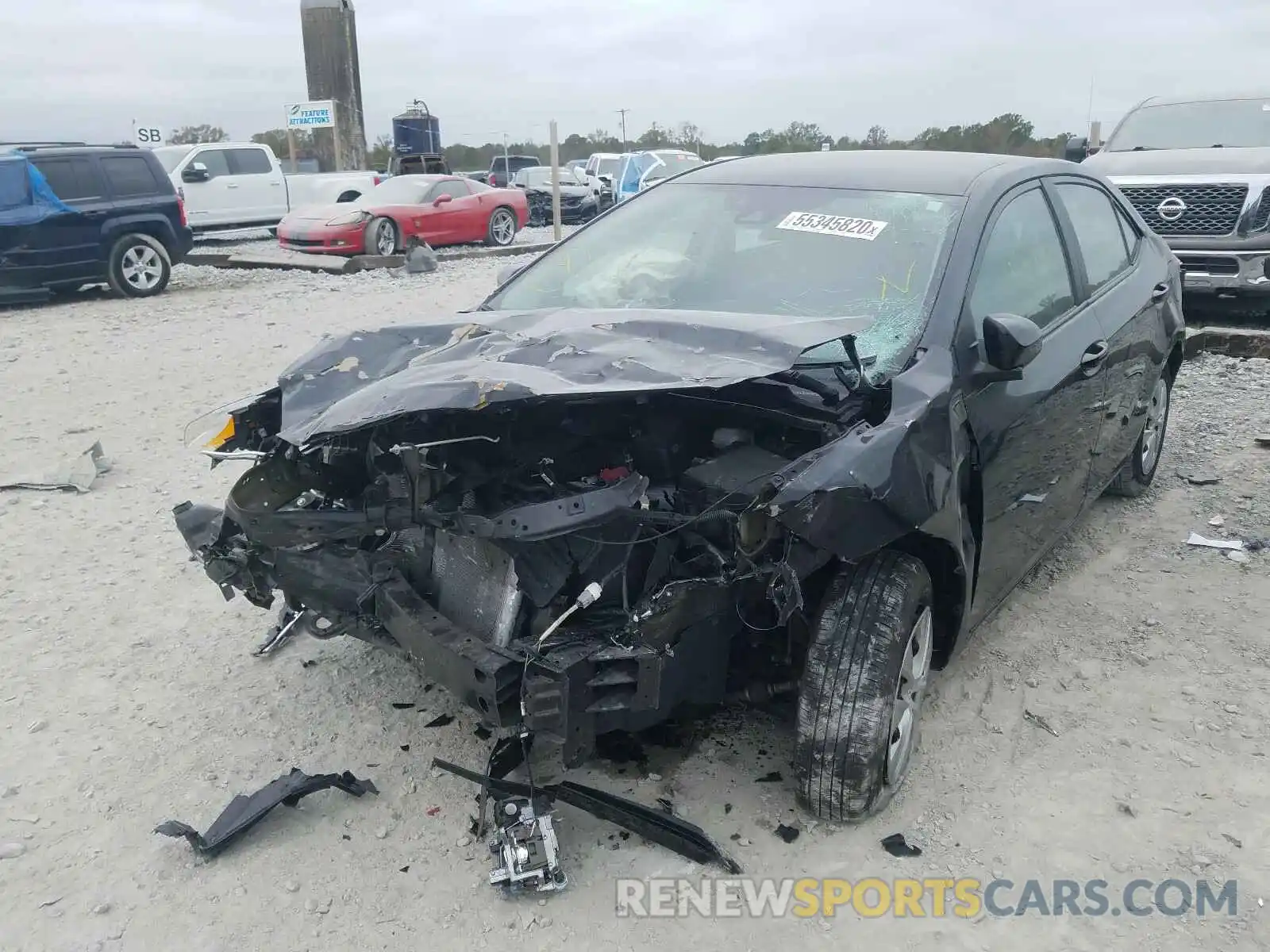 2 Photograph of a damaged car 2T1BURHE9KC176474 TOYOTA COROLLA 2019