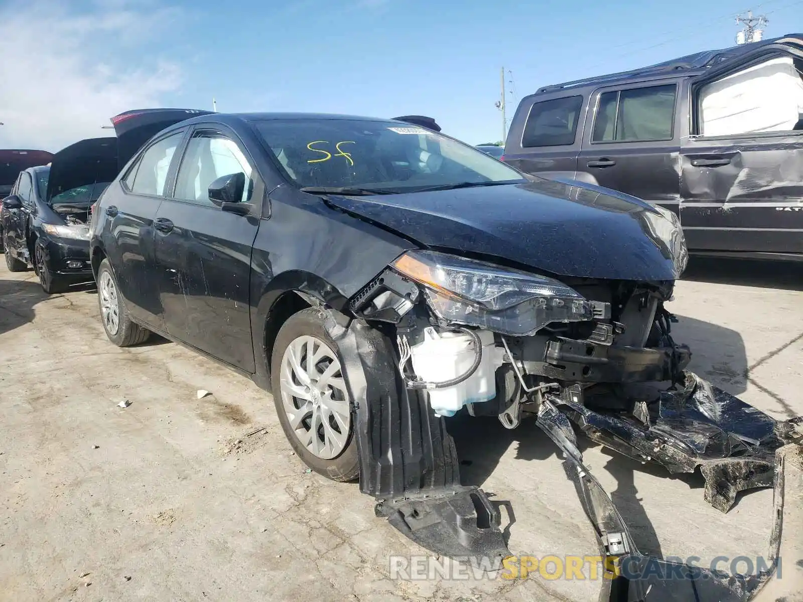 1 Photograph of a damaged car 2T1BURHE9KC178015 TOYOTA COROLLA 2019