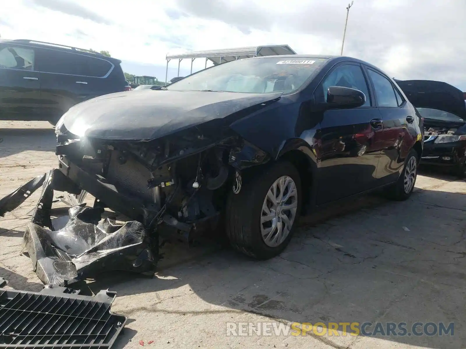 2 Photograph of a damaged car 2T1BURHE9KC178015 TOYOTA COROLLA 2019