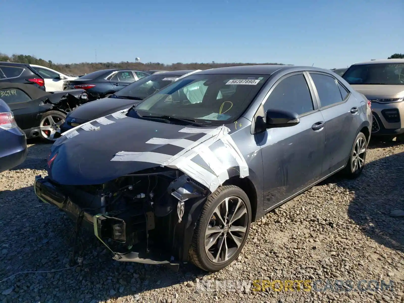 2 Photograph of a damaged car 2T1BURHE9KC178435 TOYOTA COROLLA 2019