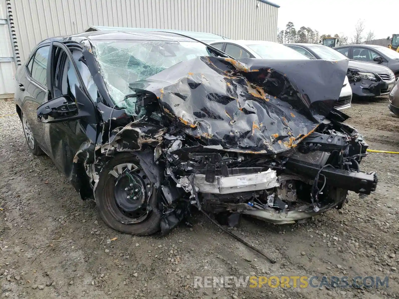 1 Photograph of a damaged car 2T1BURHE9KC178659 TOYOTA COROLLA 2019