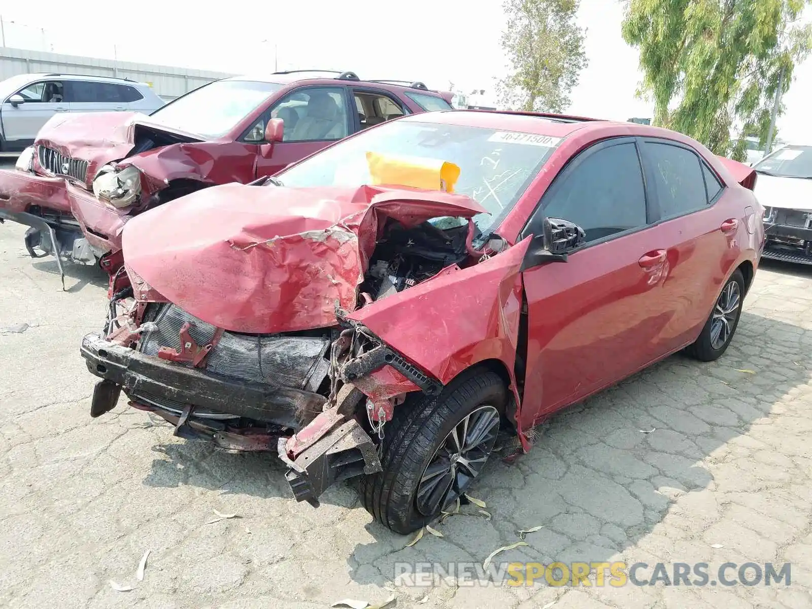 2 Photograph of a damaged car 2T1BURHE9KC179729 TOYOTA COROLLA 2019