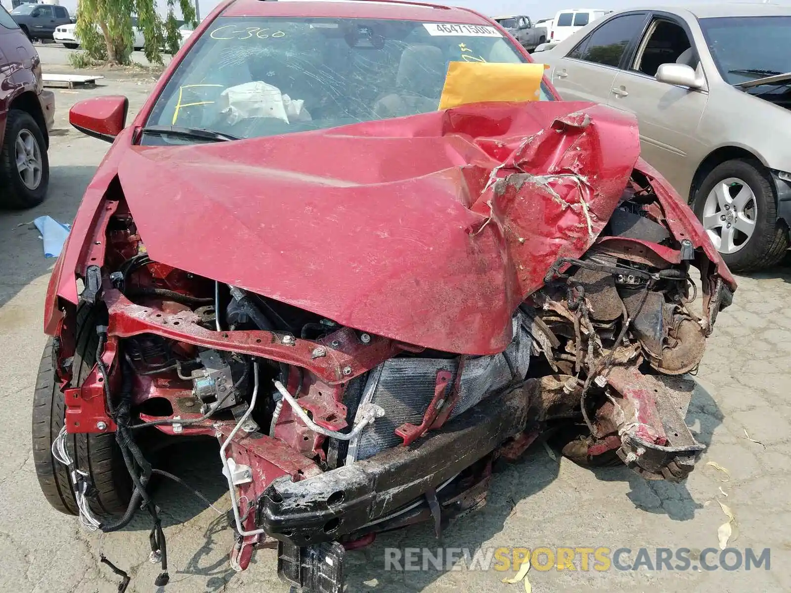 7 Photograph of a damaged car 2T1BURHE9KC179729 TOYOTA COROLLA 2019