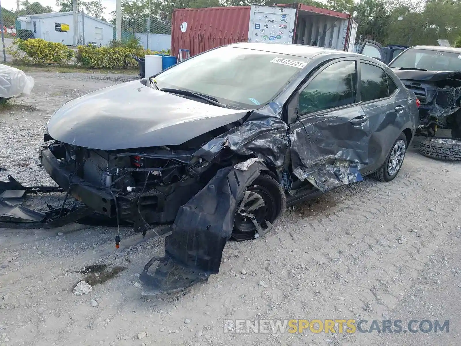 2 Photograph of a damaged car 2T1BURHE9KC179987 TOYOTA COROLLA 2019