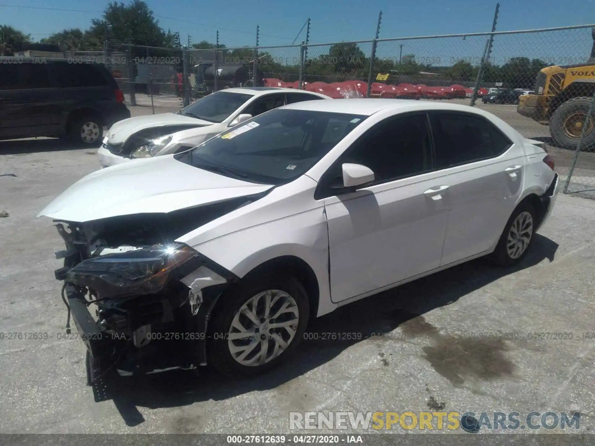 2 Photograph of a damaged car 2T1BURHE9KC180542 TOYOTA COROLLA 2019