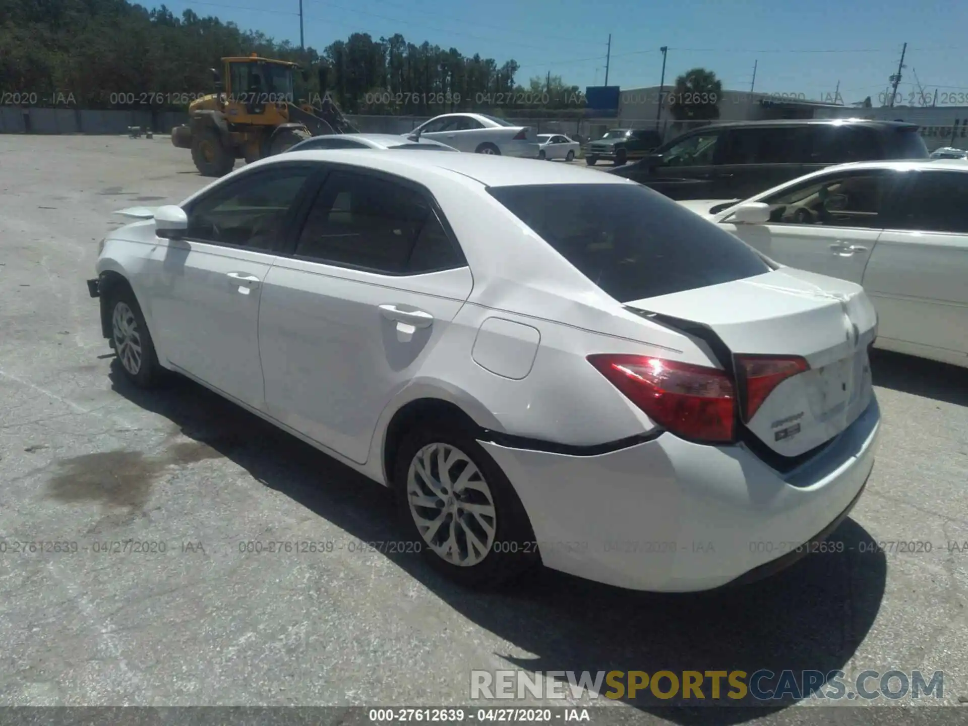 3 Photograph of a damaged car 2T1BURHE9KC180542 TOYOTA COROLLA 2019