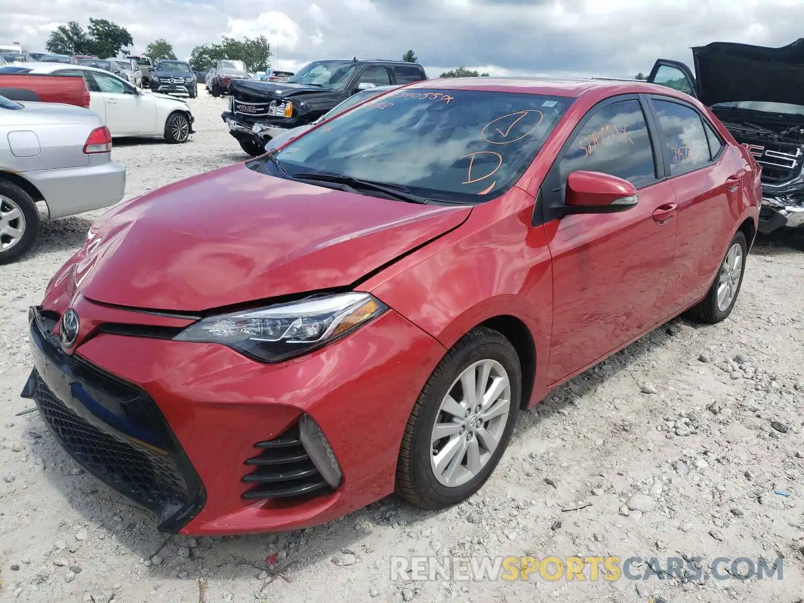 2 Photograph of a damaged car 2T1BURHE9KC180735 TOYOTA COROLLA 2019