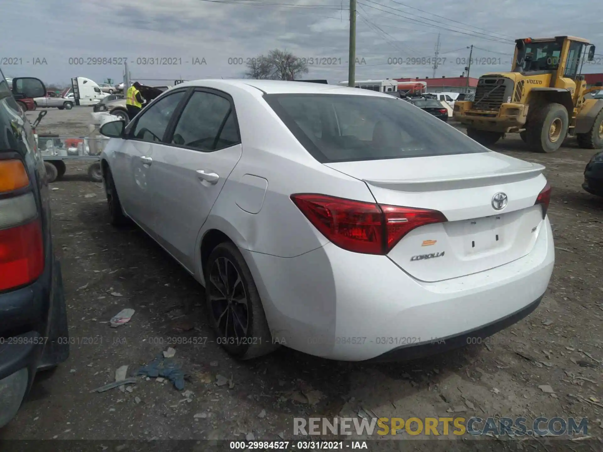 3 Photograph of a damaged car 2T1BURHE9KC180797 TOYOTA COROLLA 2019