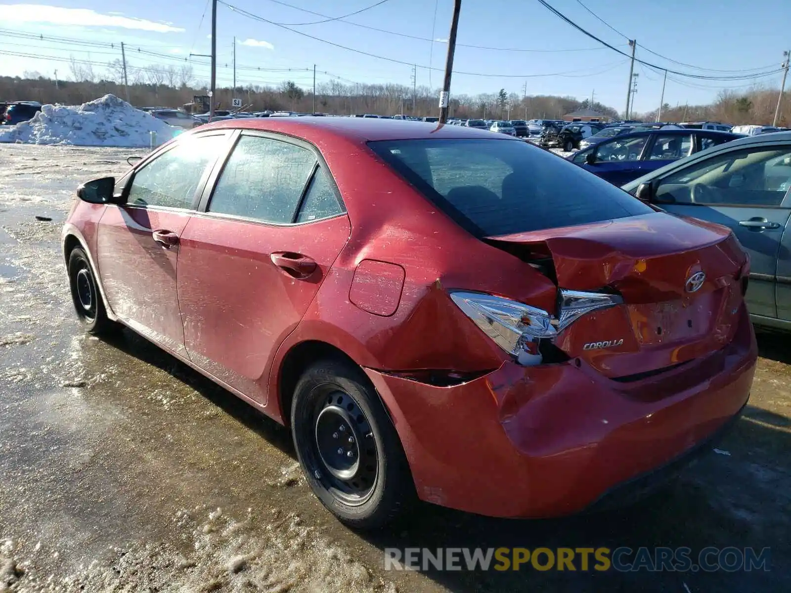 3 Photograph of a damaged car 2T1BURHE9KC180878 TOYOTA COROLLA 2019