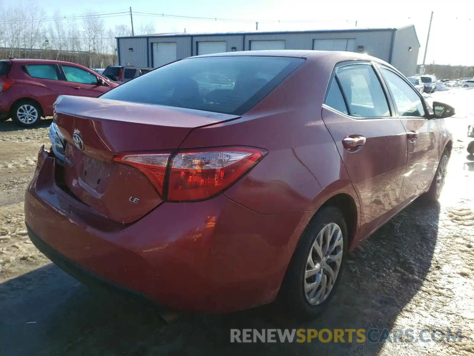 4 Photograph of a damaged car 2T1BURHE9KC180878 TOYOTA COROLLA 2019