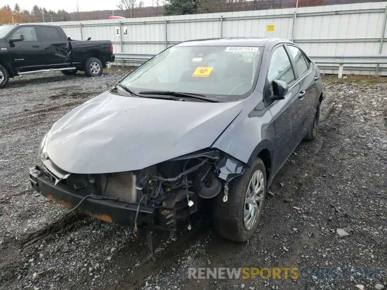 2 Photograph of a damaged car 2T1BURHE9KC181027 TOYOTA COROLLA 2019