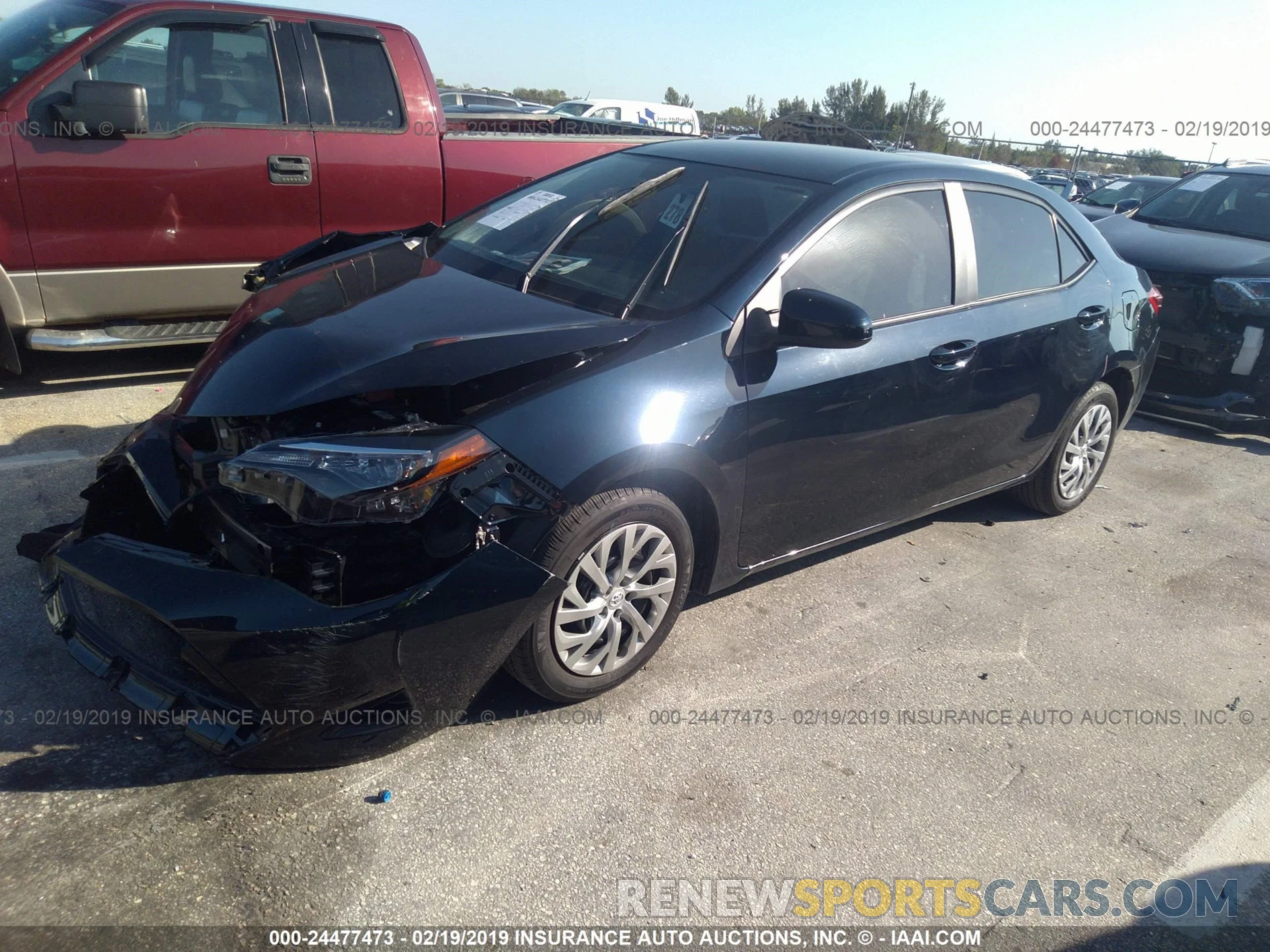 2 Photograph of a damaged car 2T1BURHE9KC181545 TOYOTA COROLLA 2019