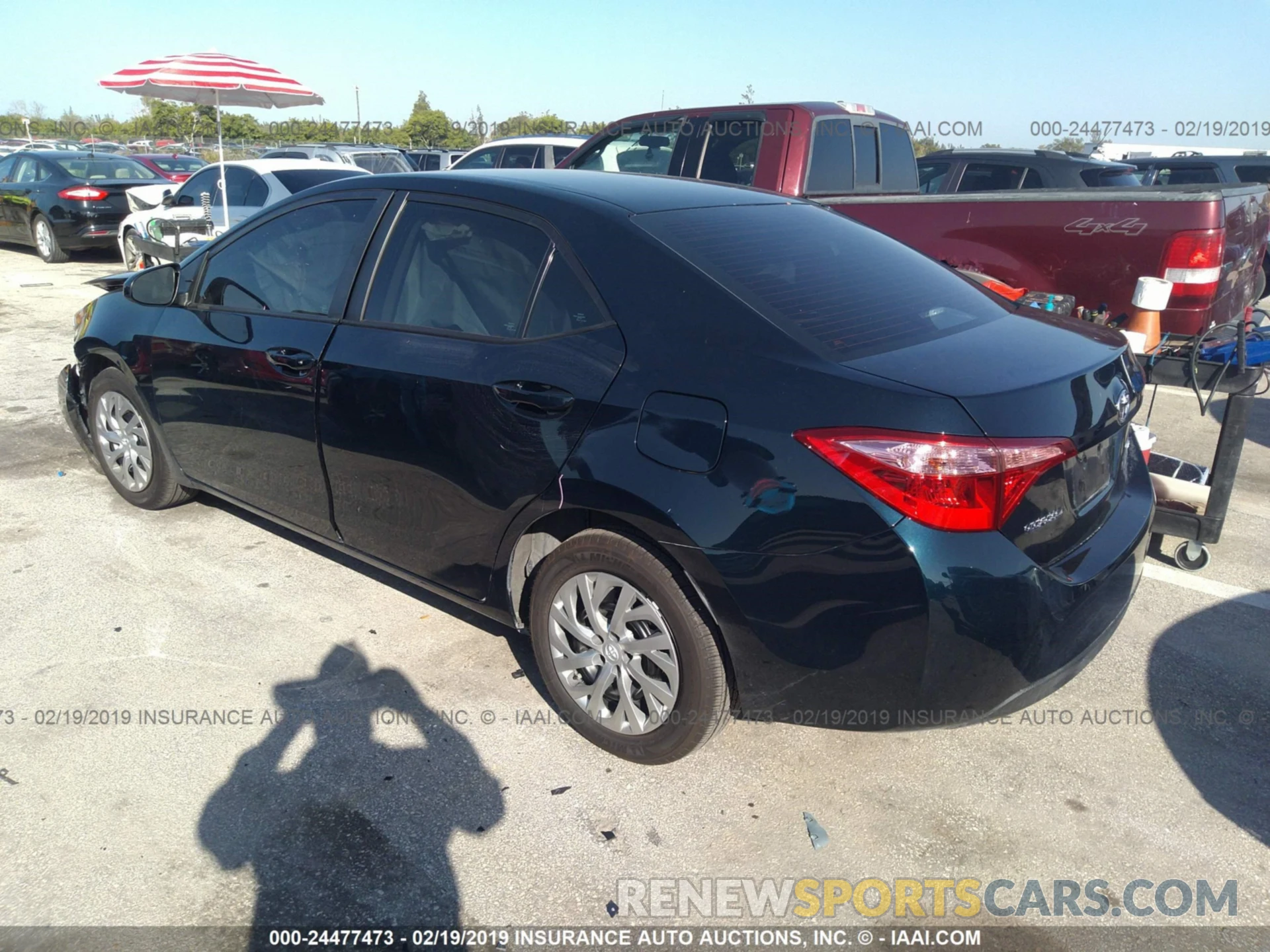 3 Photograph of a damaged car 2T1BURHE9KC181545 TOYOTA COROLLA 2019