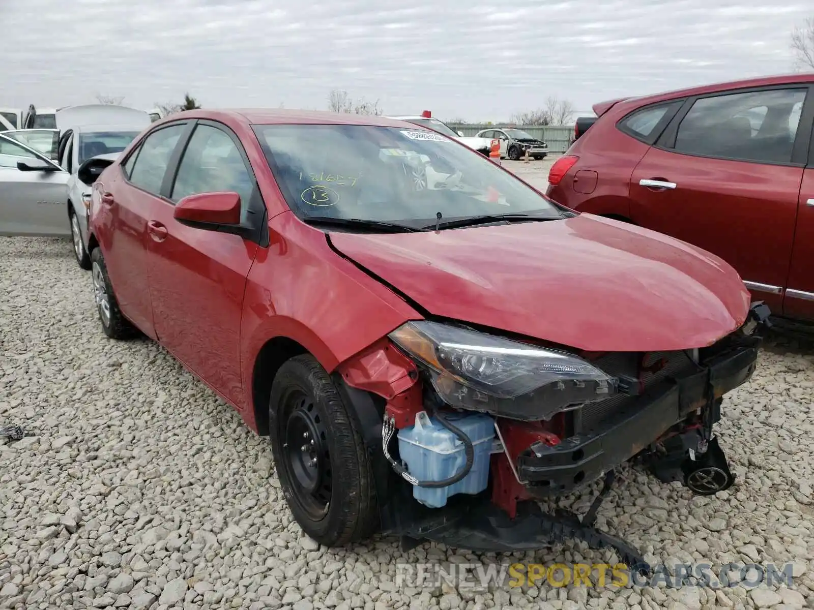 1 Photograph of a damaged car 2T1BURHE9KC181657 TOYOTA COROLLA 2019