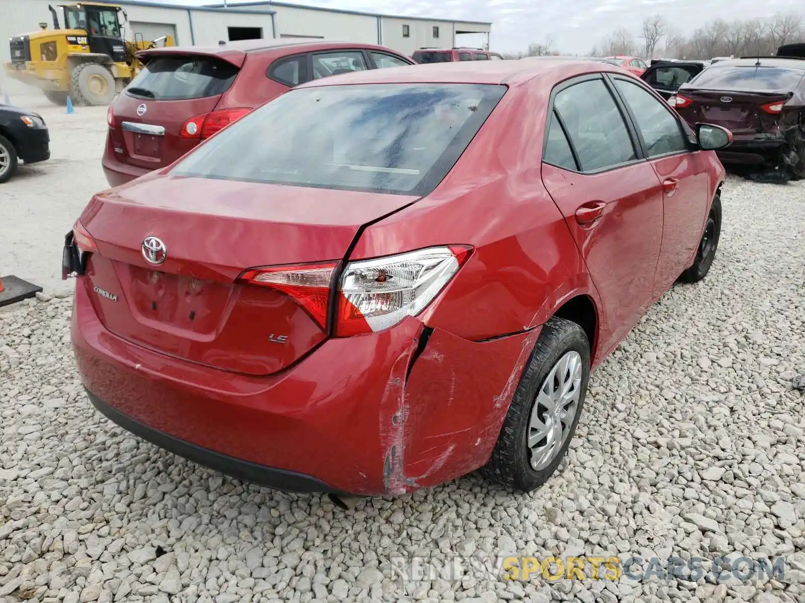 4 Photograph of a damaged car 2T1BURHE9KC181657 TOYOTA COROLLA 2019