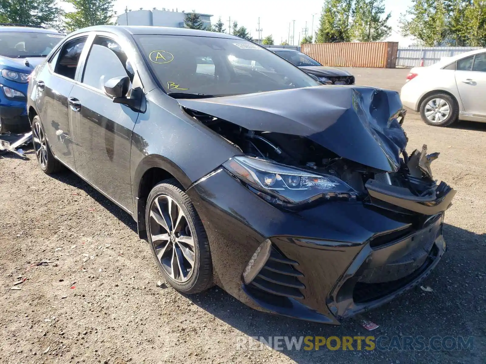 1 Photograph of a damaged car 2T1BURHE9KC181688 TOYOTA COROLLA 2019