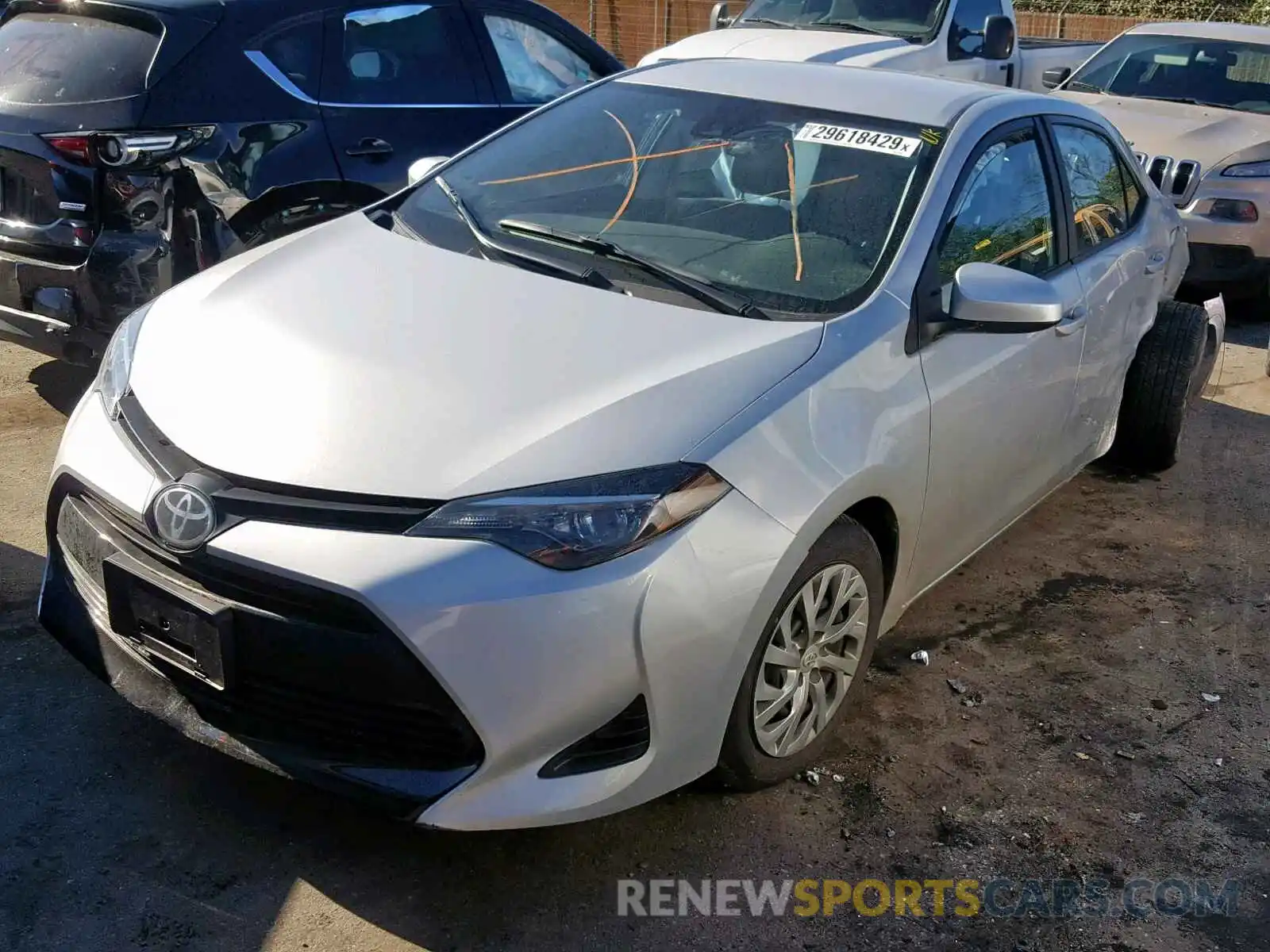 2 Photograph of a damaged car 2T1BURHE9KC182355 TOYOTA COROLLA 2019