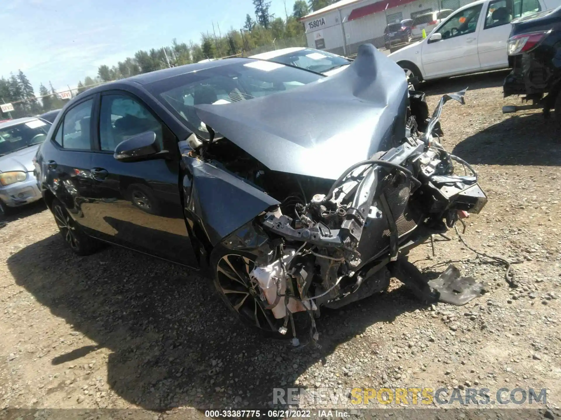 1 Photograph of a damaged car 2T1BURHE9KC182520 TOYOTA COROLLA 2019