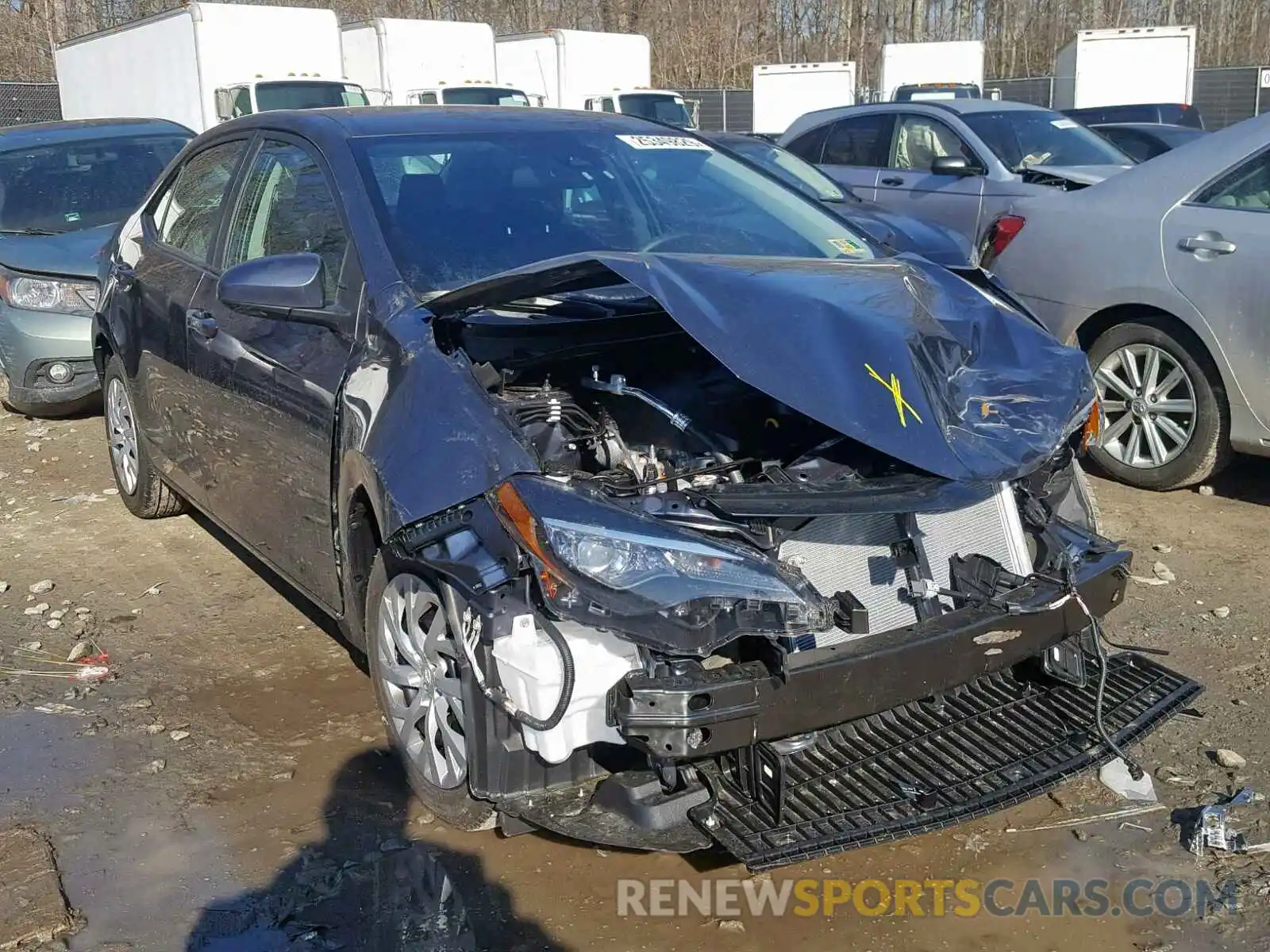 1 Photograph of a damaged car 2T1BURHE9KC183439 TOYOTA COROLLA 2019