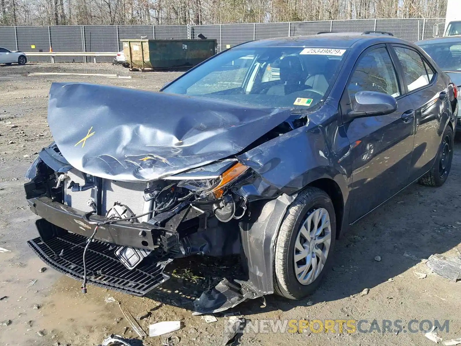 2 Photograph of a damaged car 2T1BURHE9KC183439 TOYOTA COROLLA 2019