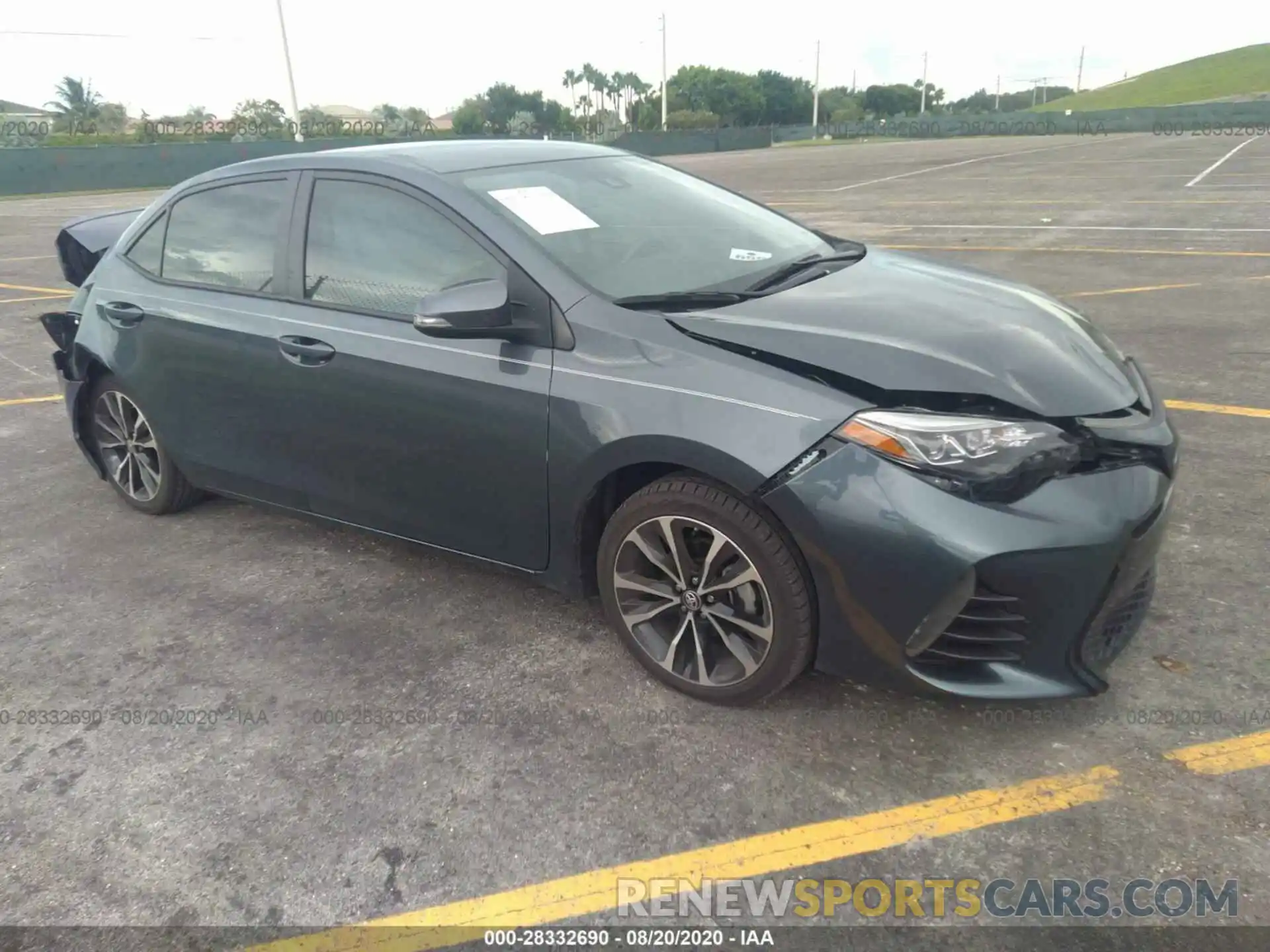 1 Photograph of a damaged car 2T1BURHE9KC183506 TOYOTA COROLLA 2019