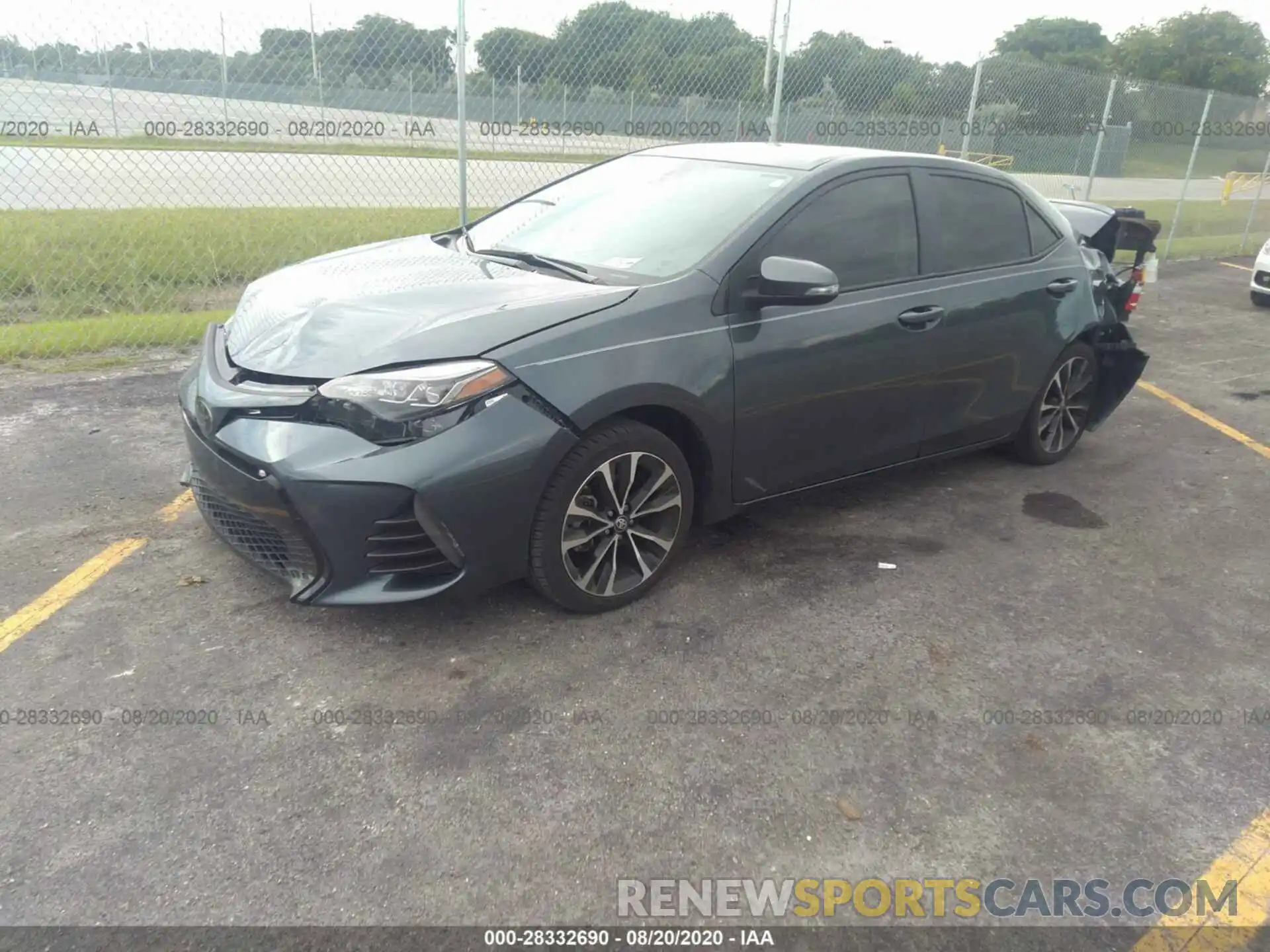 2 Photograph of a damaged car 2T1BURHE9KC183506 TOYOTA COROLLA 2019