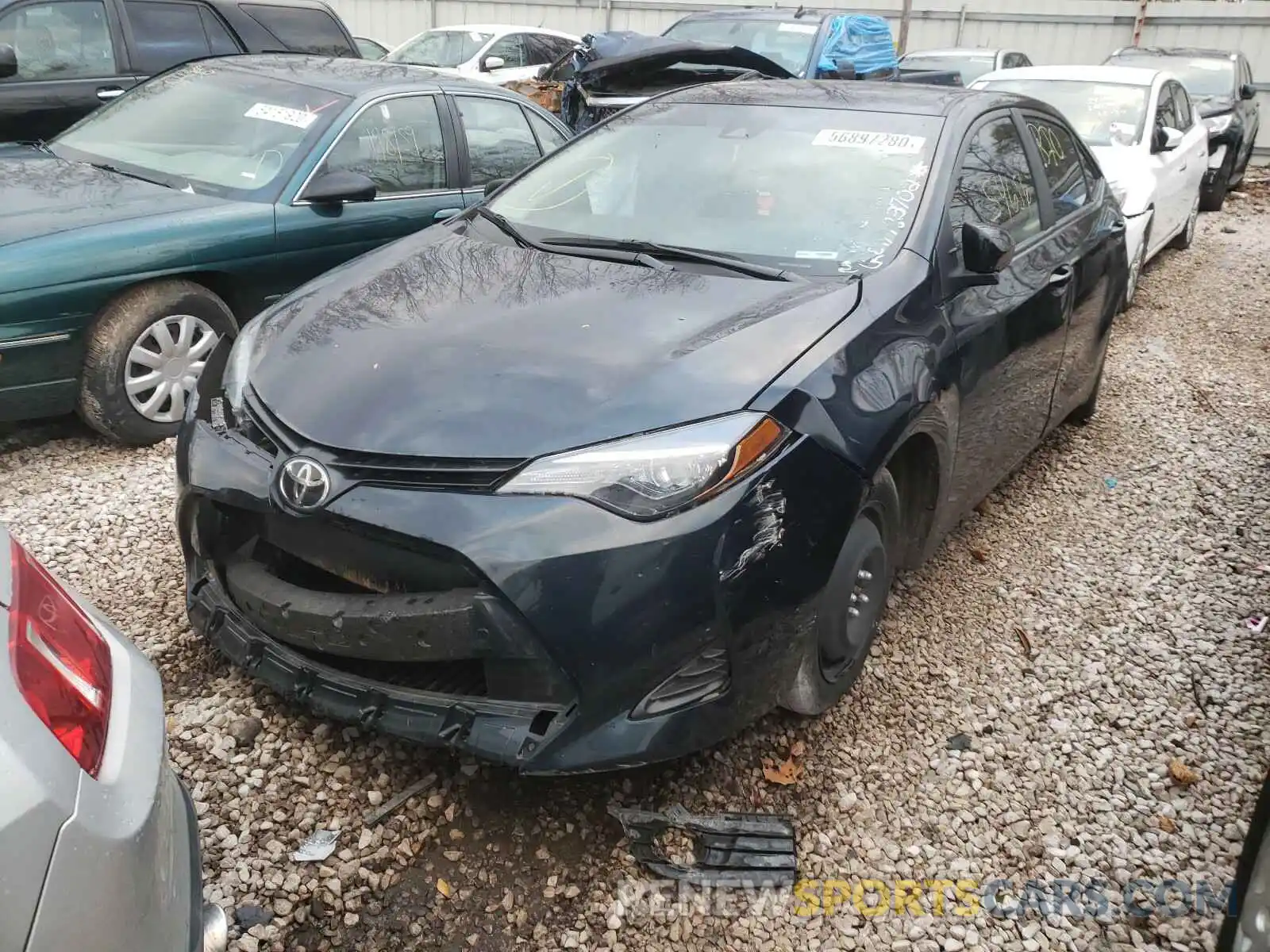 2 Photograph of a damaged car 2T1BURHE9KC183702 TOYOTA COROLLA 2019