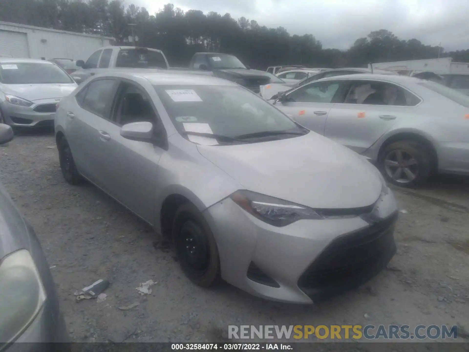 1 Photograph of a damaged car 2T1BURHE9KC184347 TOYOTA COROLLA 2019