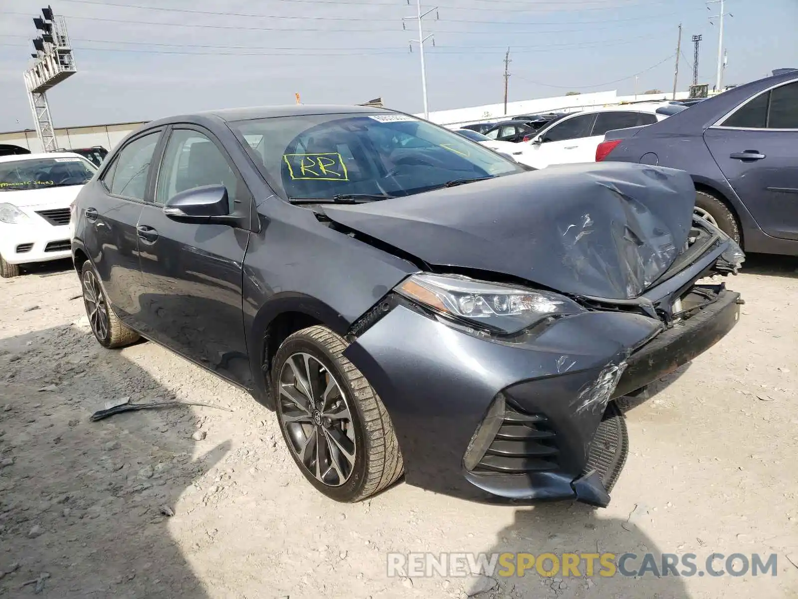 1 Photograph of a damaged car 2T1BURHE9KC184476 TOYOTA COROLLA 2019