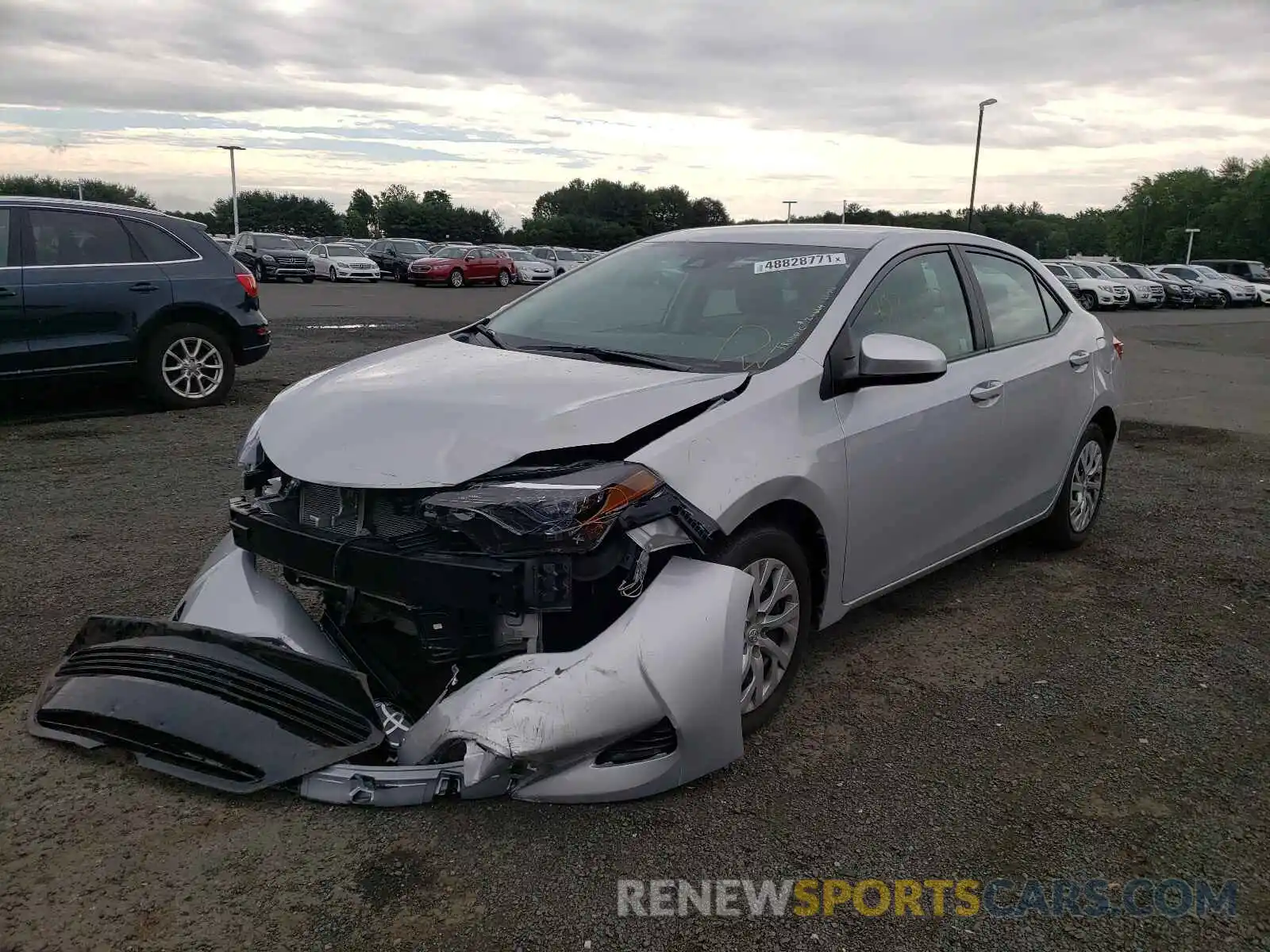 2 Photograph of a damaged car 2T1BURHE9KC184820 TOYOTA COROLLA 2019