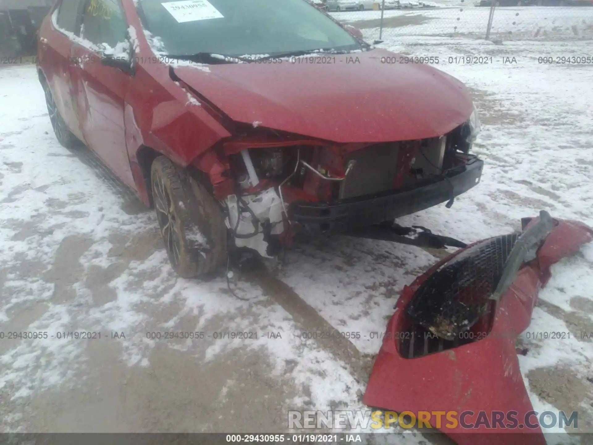 6 Photograph of a damaged car 2T1BURHE9KC185093 TOYOTA COROLLA 2019