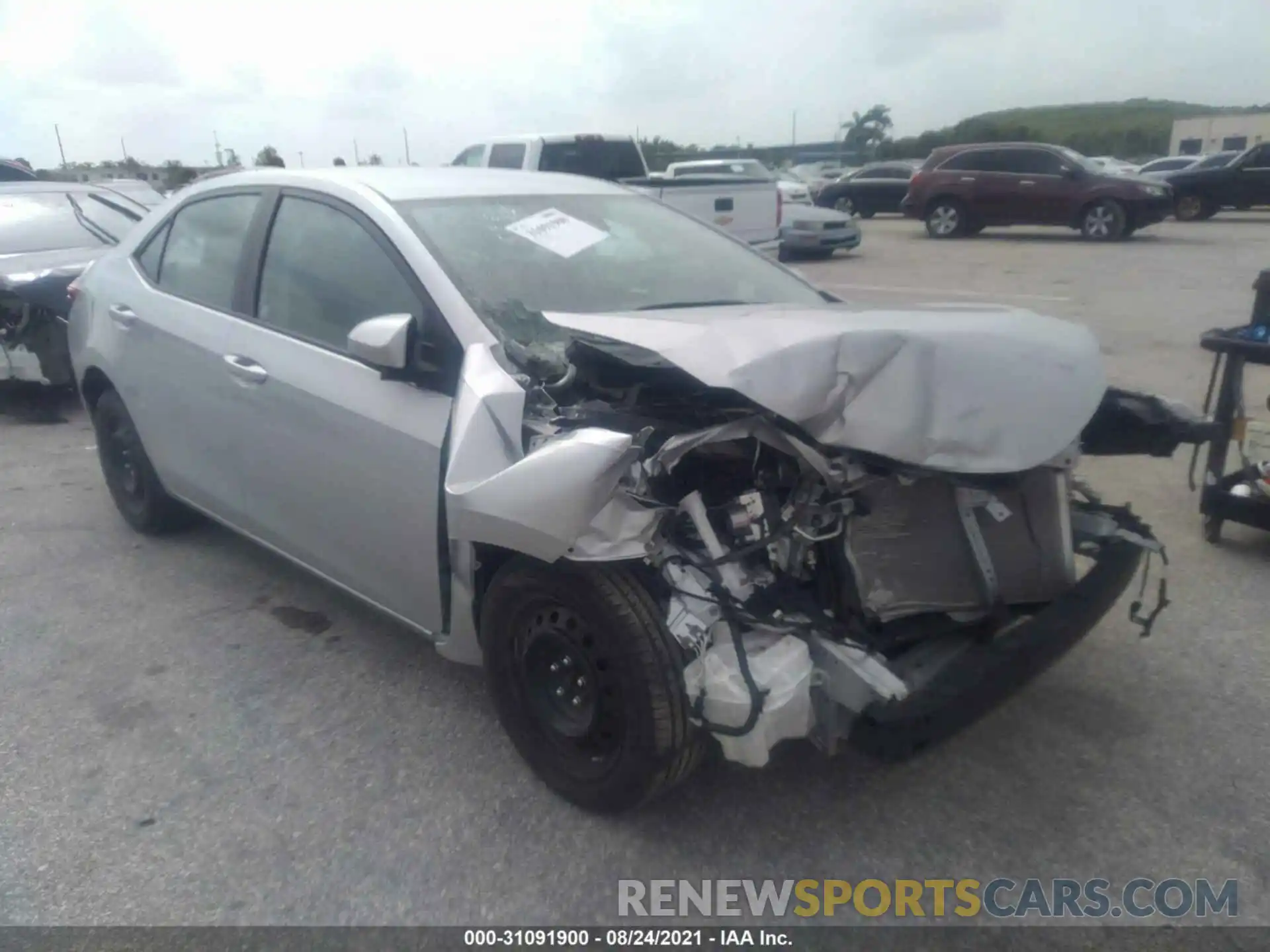 1 Photograph of a damaged car 2T1BURHE9KC185952 TOYOTA COROLLA 2019