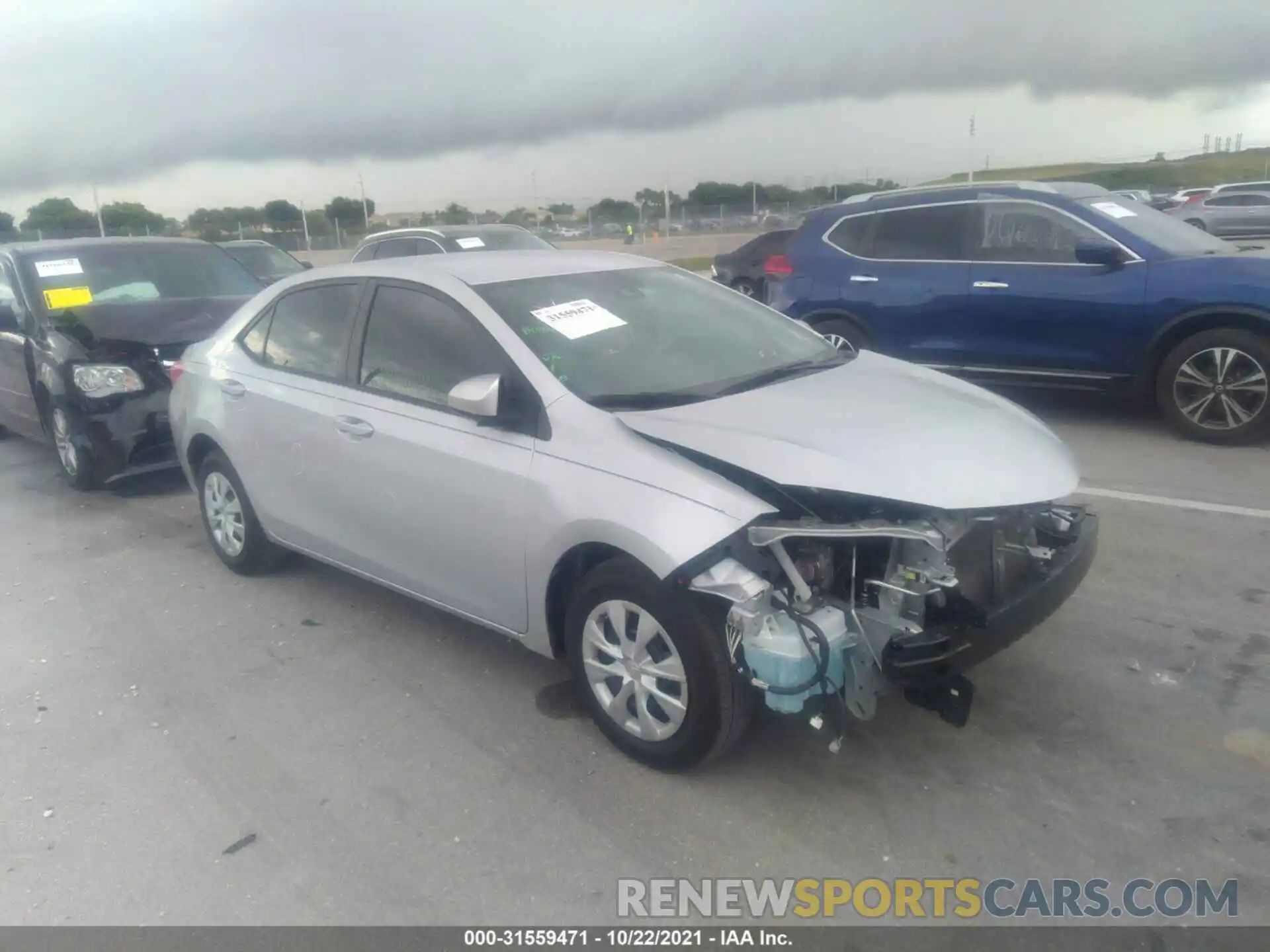 1 Photograph of a damaged car 2T1BURHE9KC186700 TOYOTA COROLLA 2019