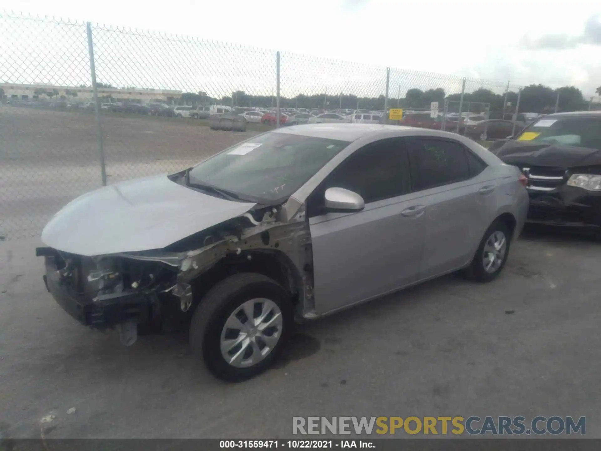 2 Photograph of a damaged car 2T1BURHE9KC186700 TOYOTA COROLLA 2019