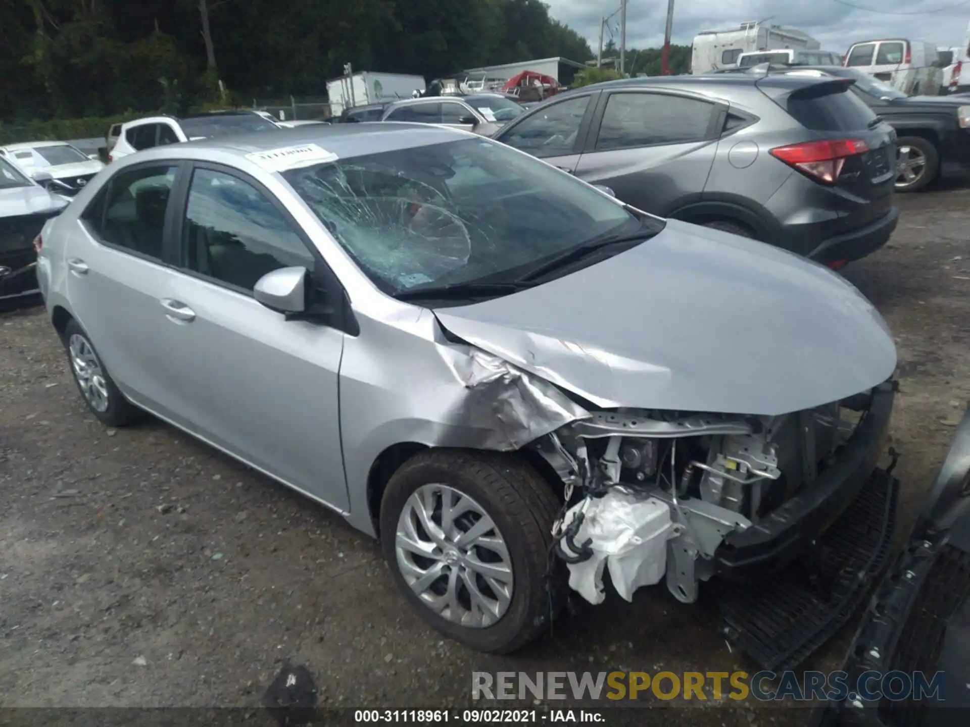 1 Photograph of a damaged car 2T1BURHE9KC187166 TOYOTA COROLLA 2019