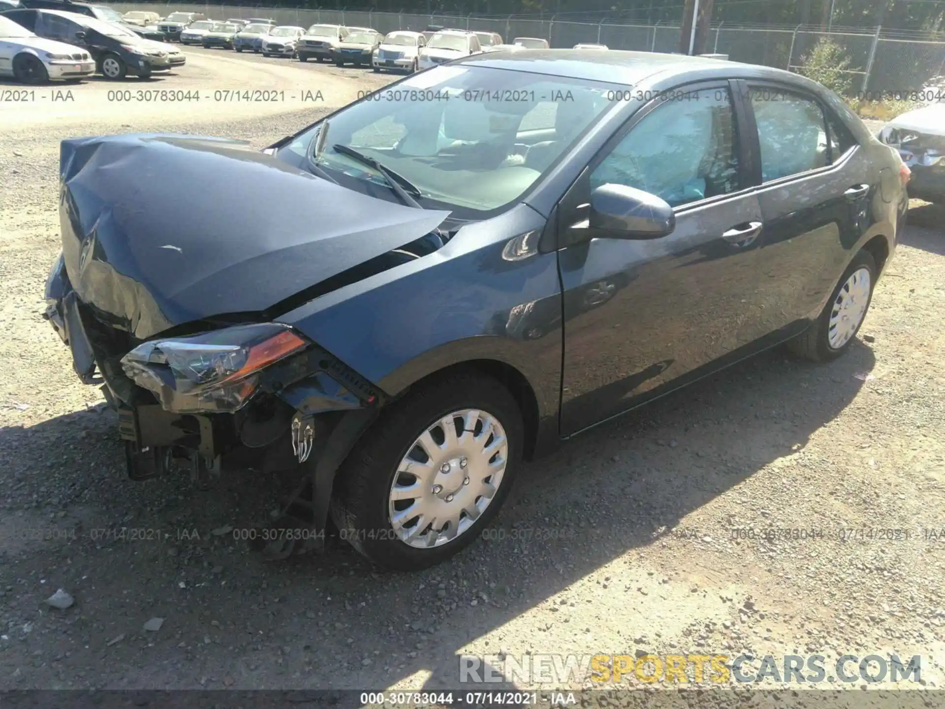 2 Photograph of a damaged car 2T1BURHE9KC187653 TOYOTA COROLLA 2019