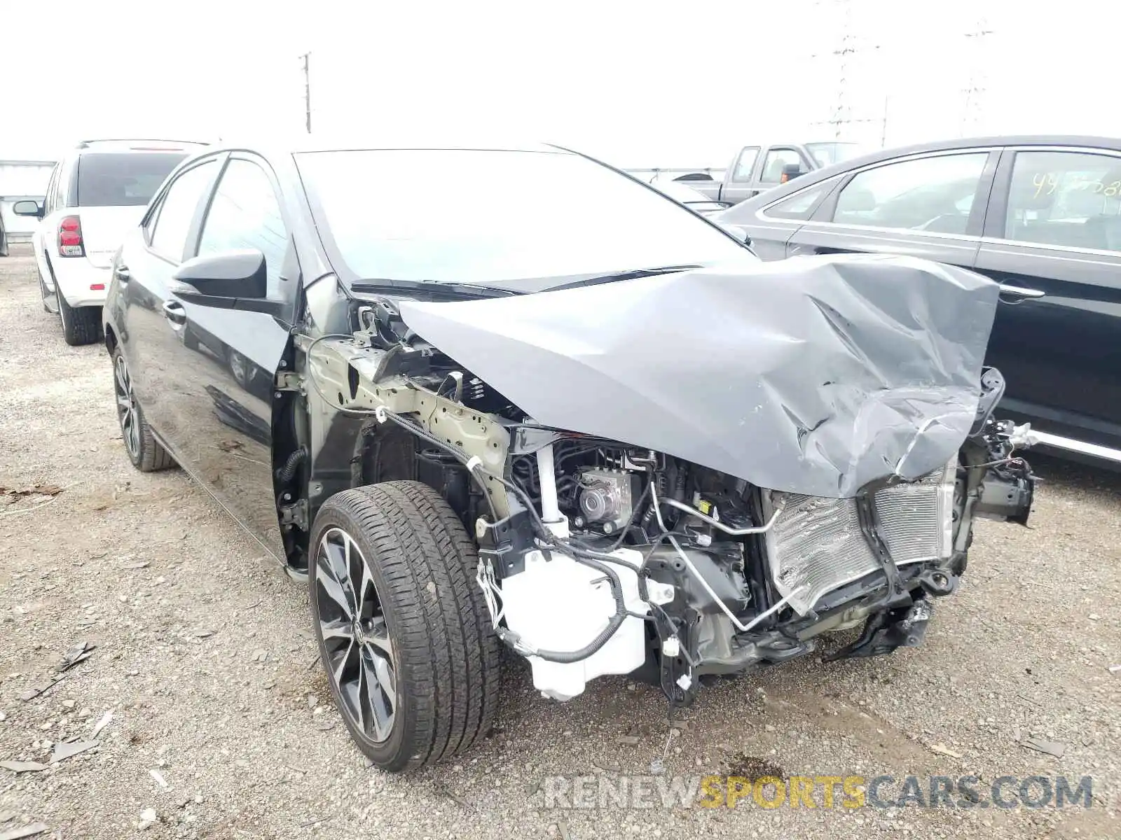 1 Photograph of a damaged car 2T1BURHE9KC187913 TOYOTA COROLLA 2019