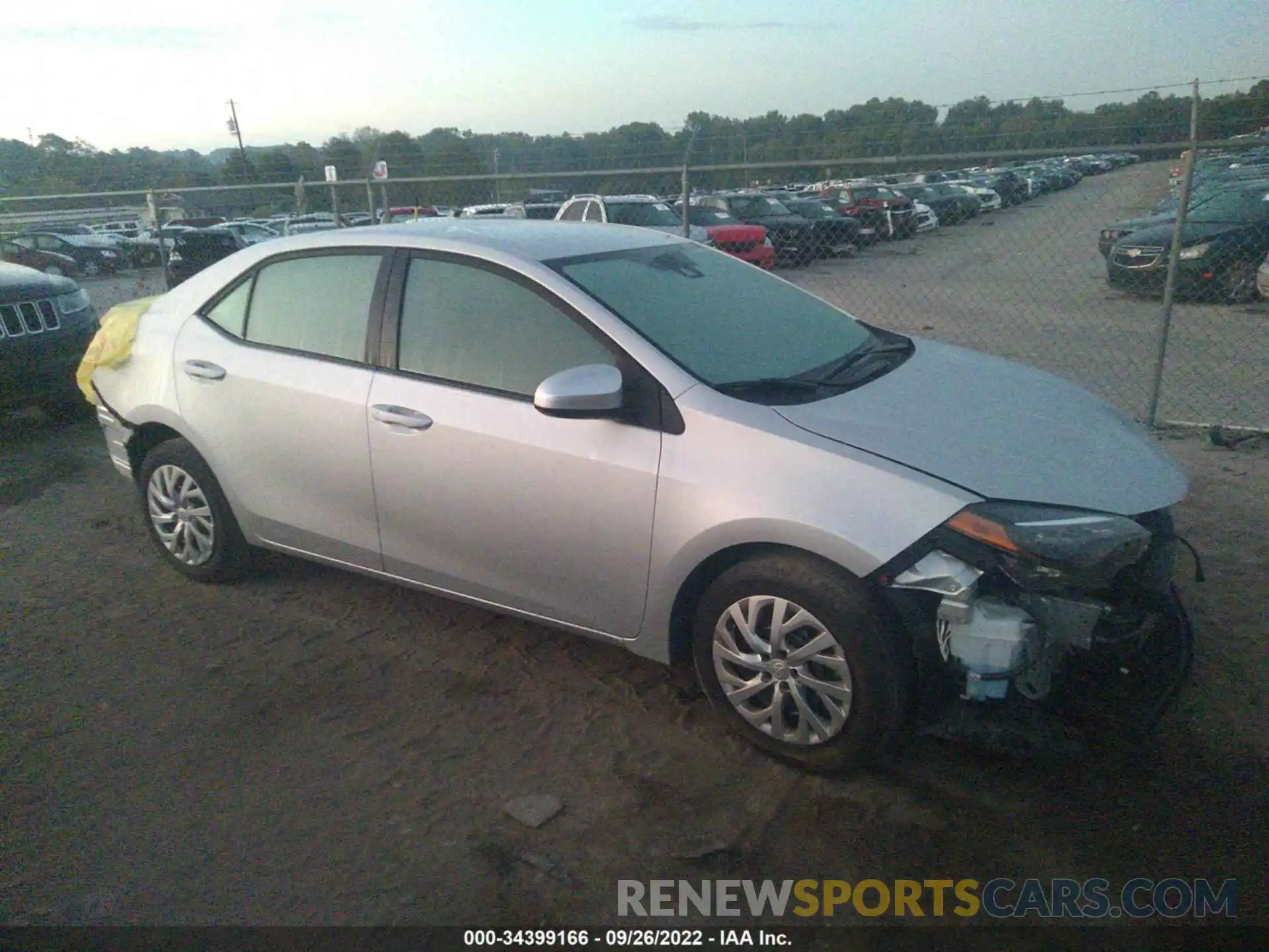 1 Photograph of a damaged car 2T1BURHE9KC187961 TOYOTA COROLLA 2019