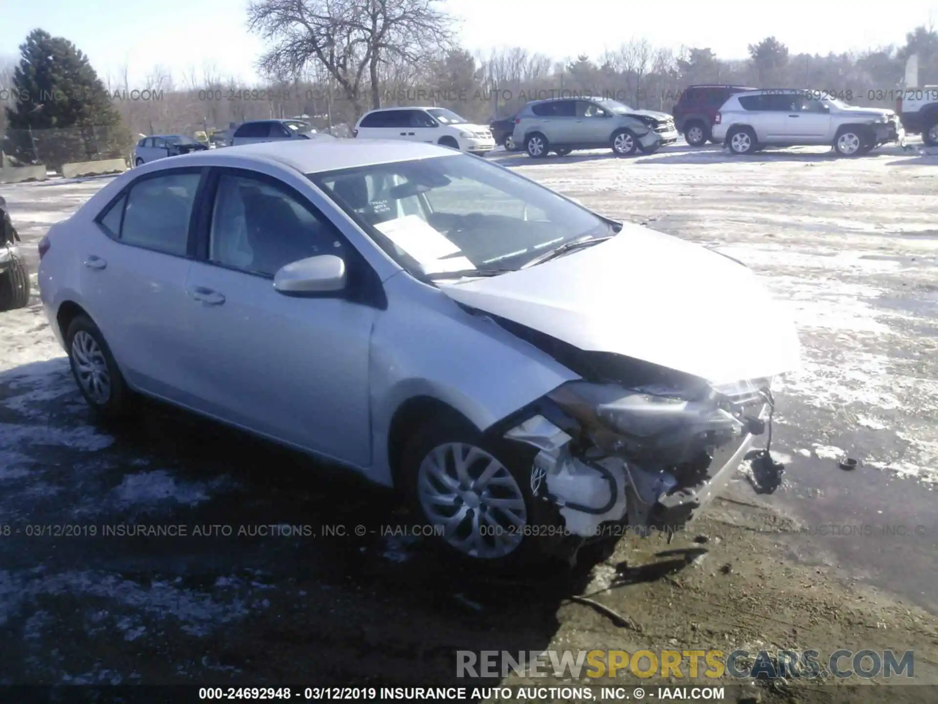 1 Photograph of a damaged car 2T1BURHE9KC188432 TOYOTA COROLLA 2019