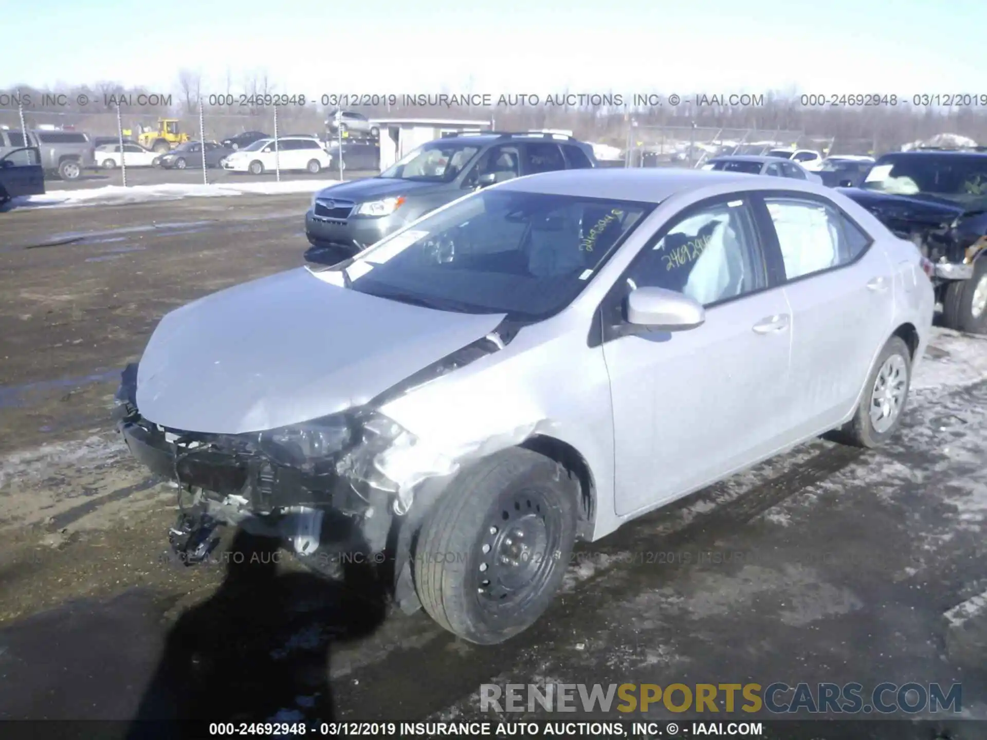 2 Photograph of a damaged car 2T1BURHE9KC188432 TOYOTA COROLLA 2019